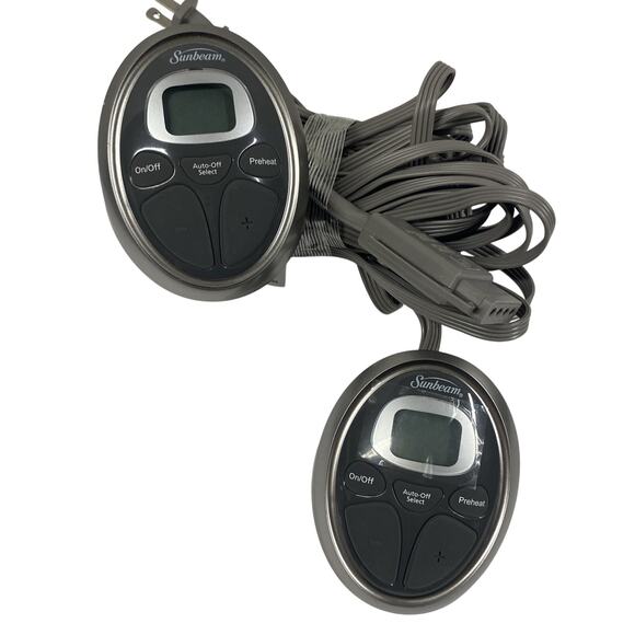 Sunbeam PAC-0521 Style P85KQA Dual Controllers for Heated Blanket 4 Prong TESTED - Picture 1 of 9